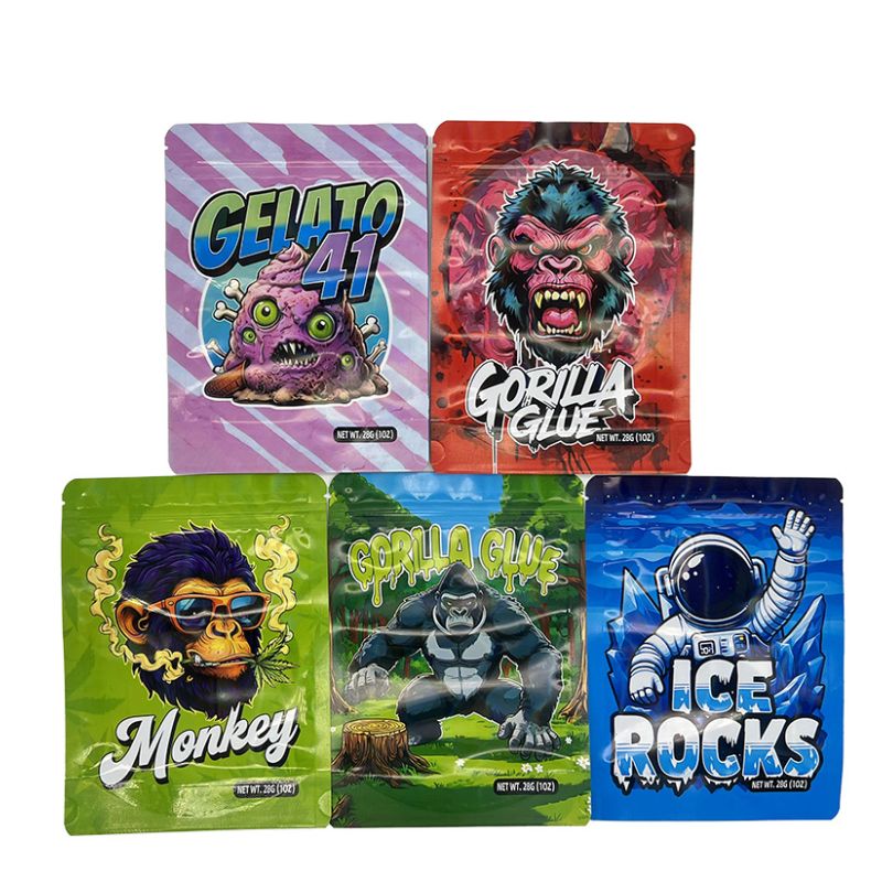 Airtight Pineapple Express Skull 1oz Mylar Bags